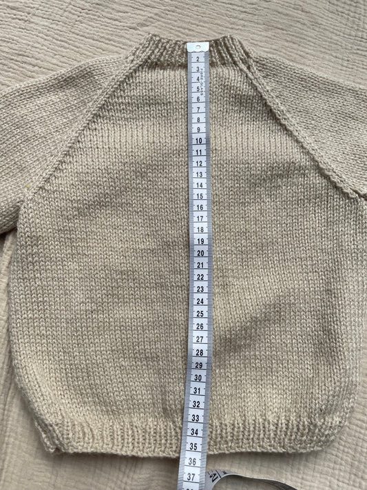 1-2 years parchment cardigan