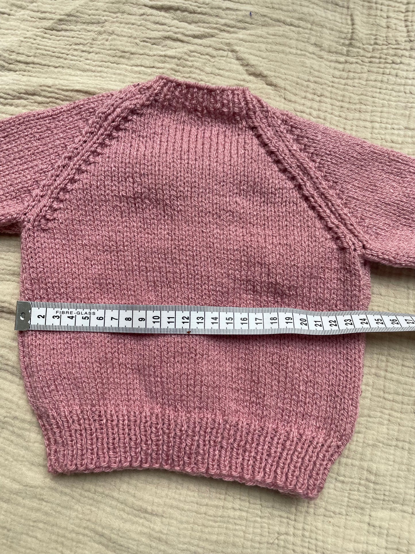 3-6m pale rose cardigan