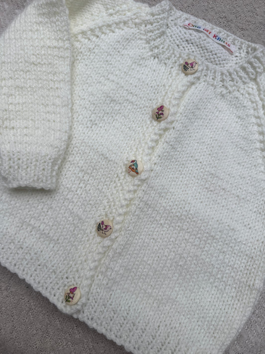 12-18m pale cream cardigan