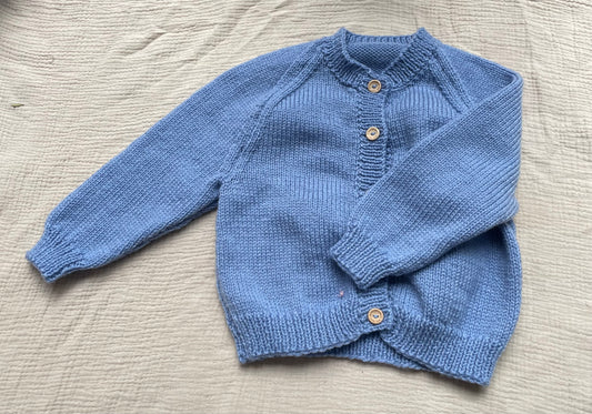 2-3 years periwinkle blue cardigan