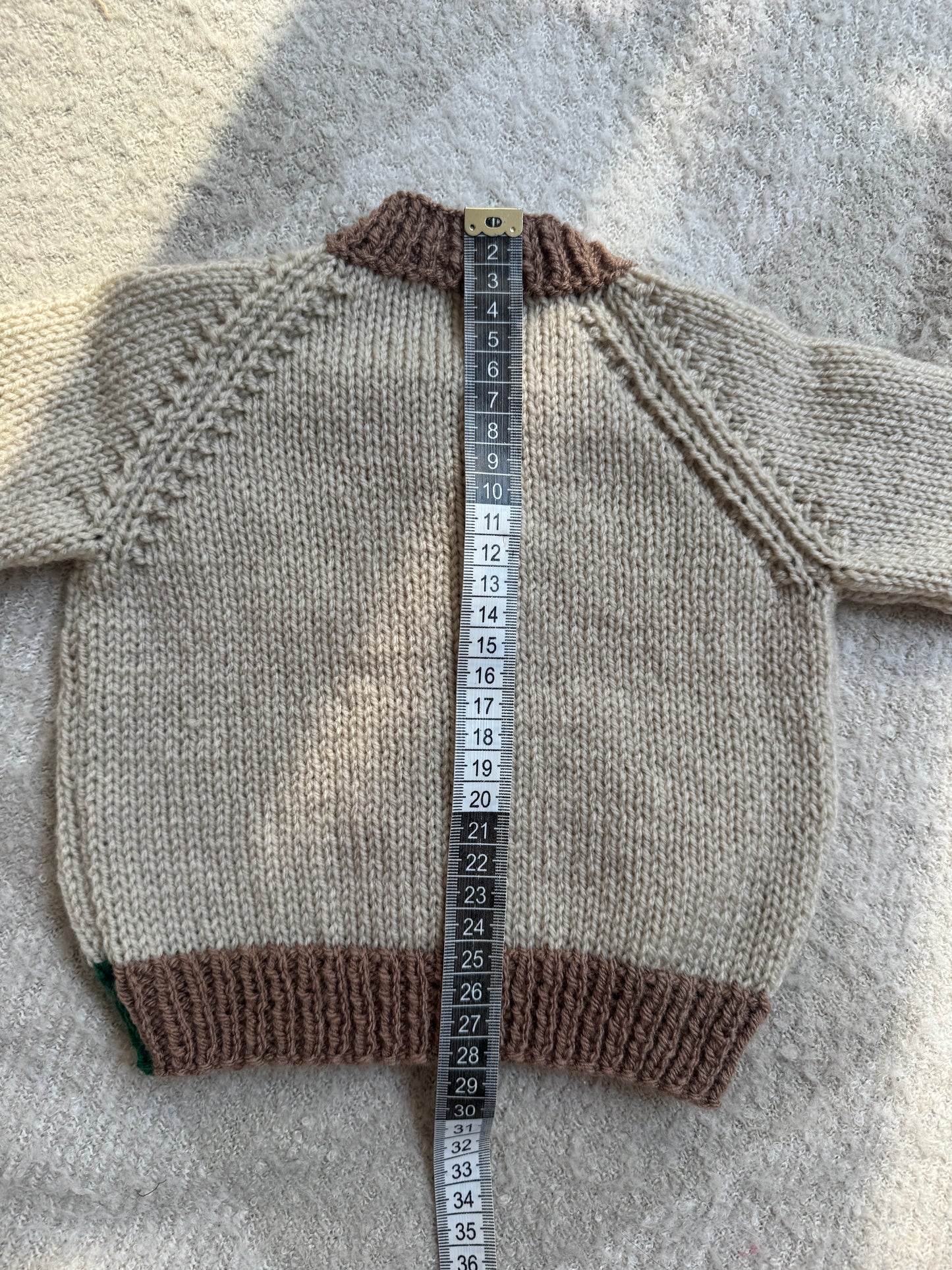3-6m colour block cardigan