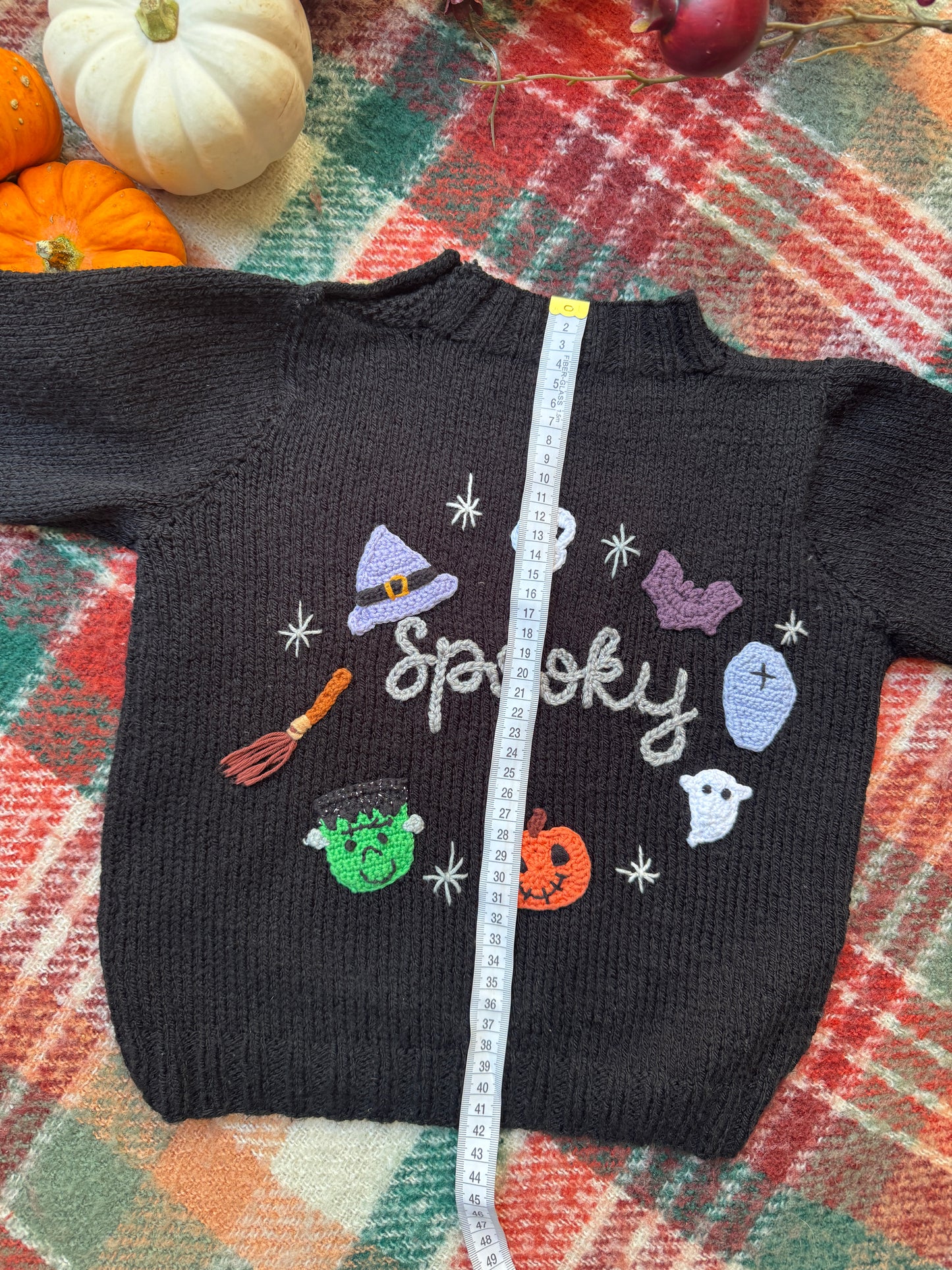 2-4 Years Spooky black jumper (preloved)