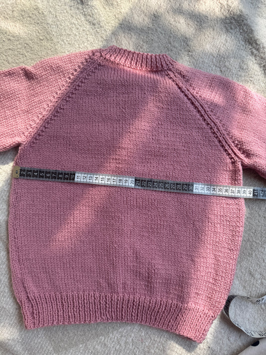 3-5 years pale rose cardigan