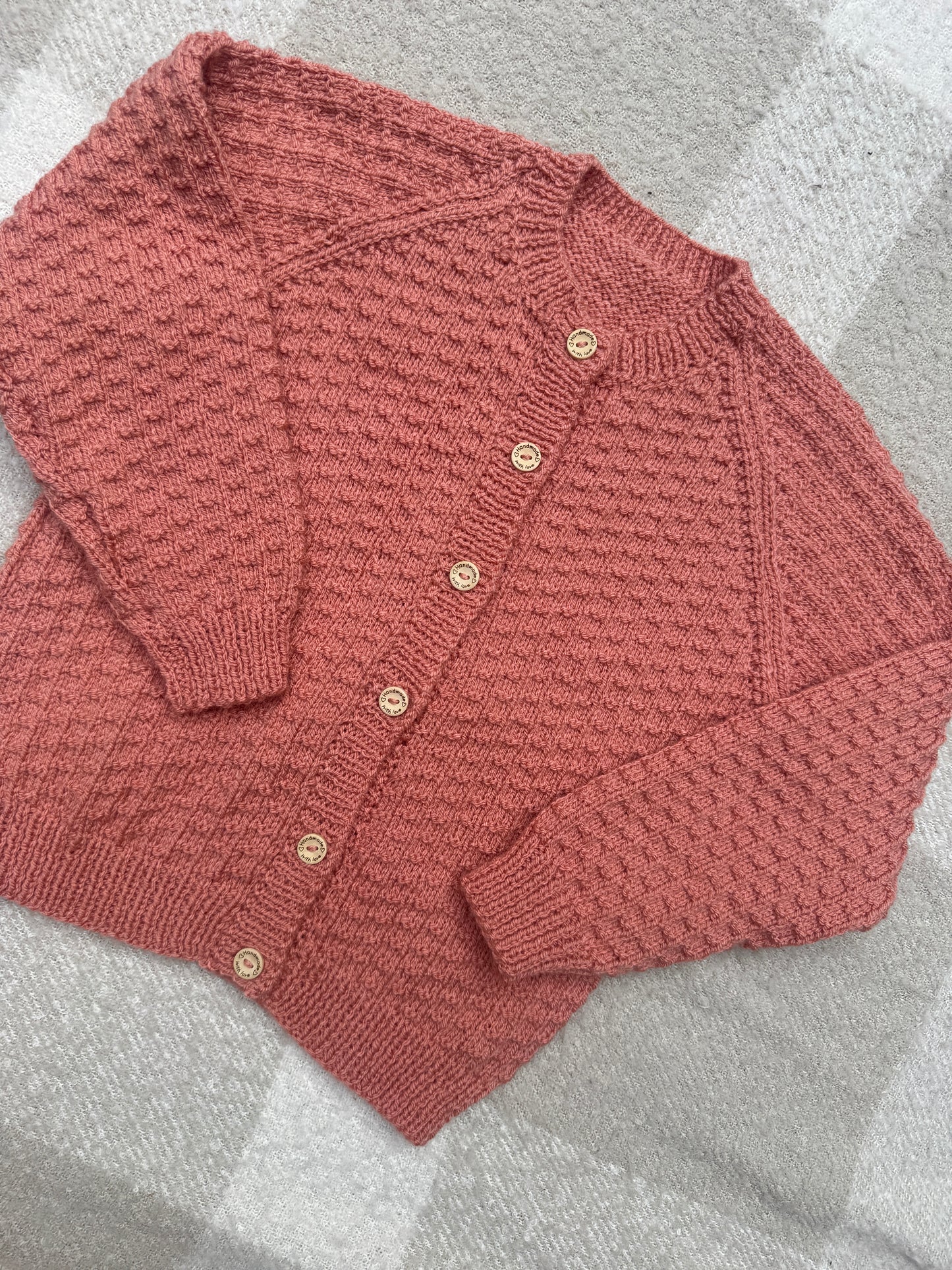 4-6 years vintage peach cardigan