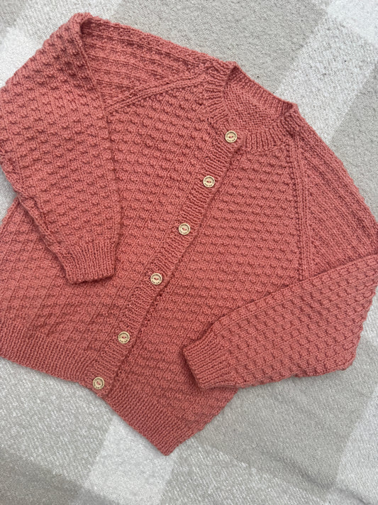 4-6 years vintage peach cardigan