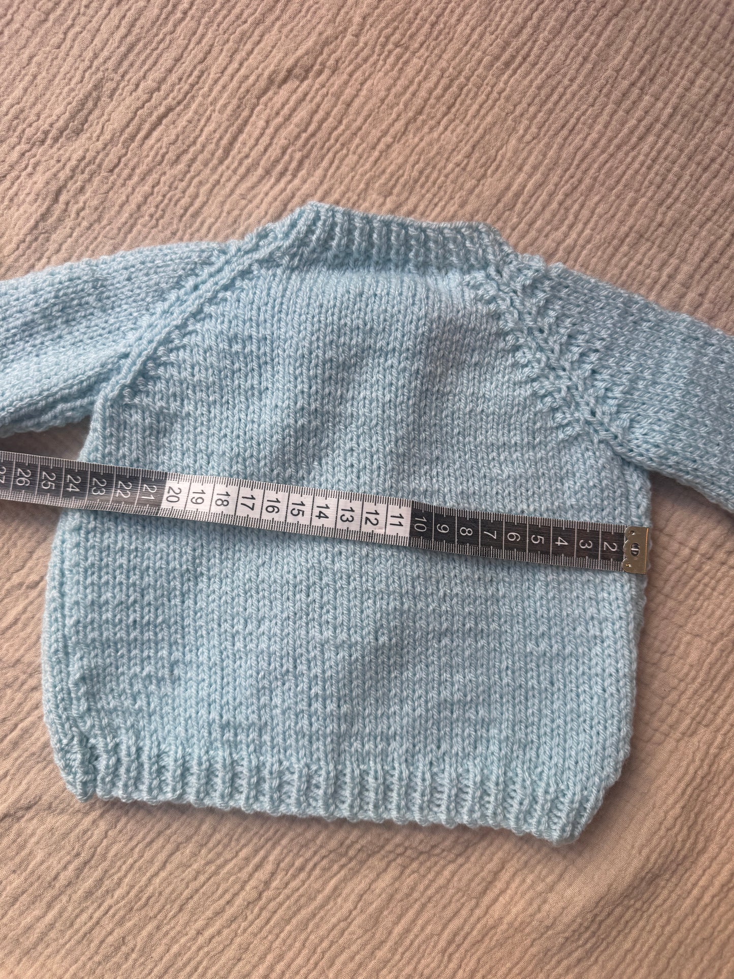 0-3m pale cloud blue cardigan