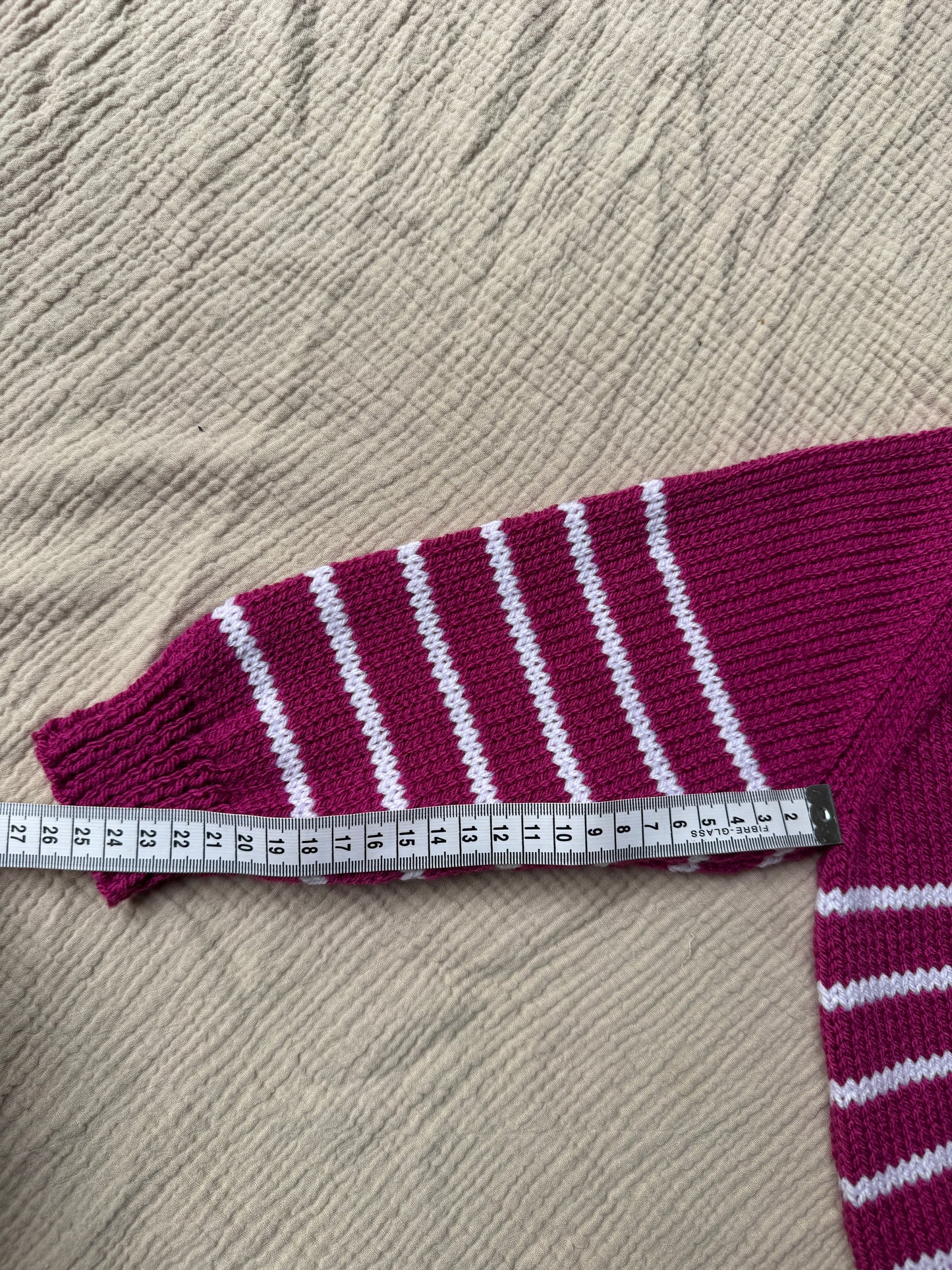 2-3 years raspberry stripe jumper