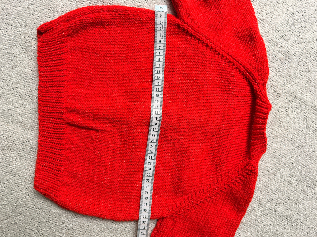 2-3 years red glitter cardigan