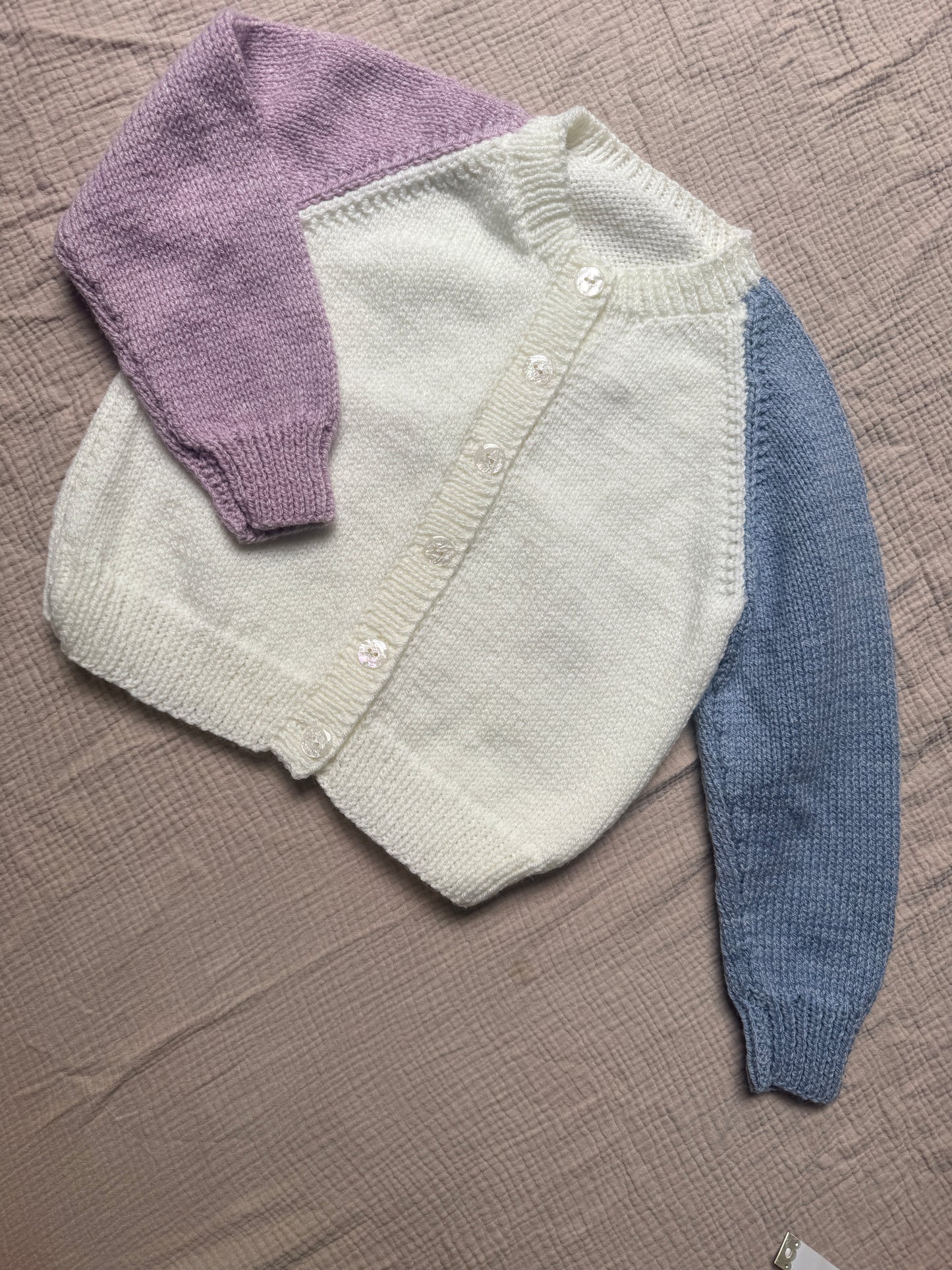 3-5 years colour block cardigan