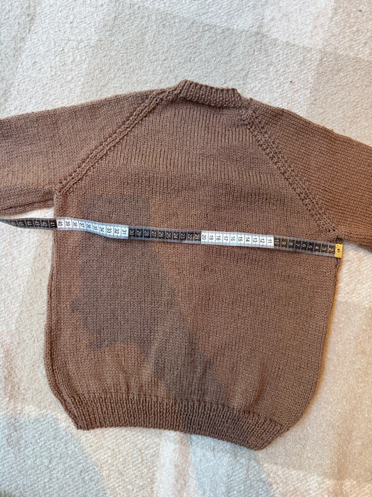 5-6 years mocha cardigan