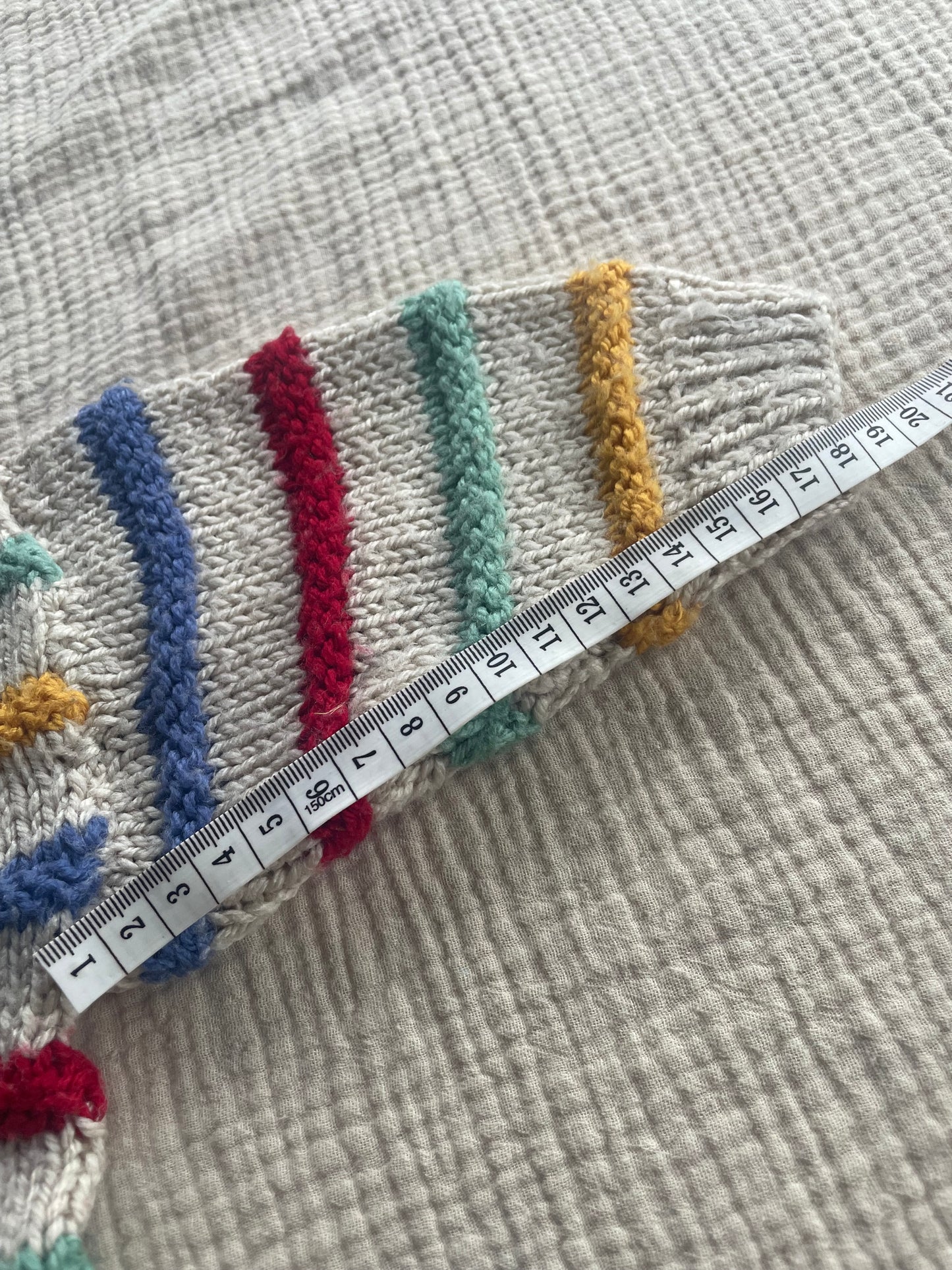 1-2years rainbow striped cardigan