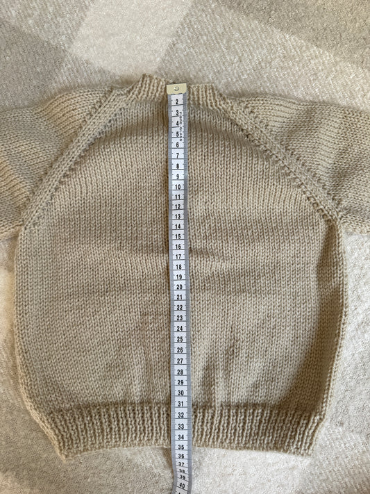 1-2 years parchment cardigan