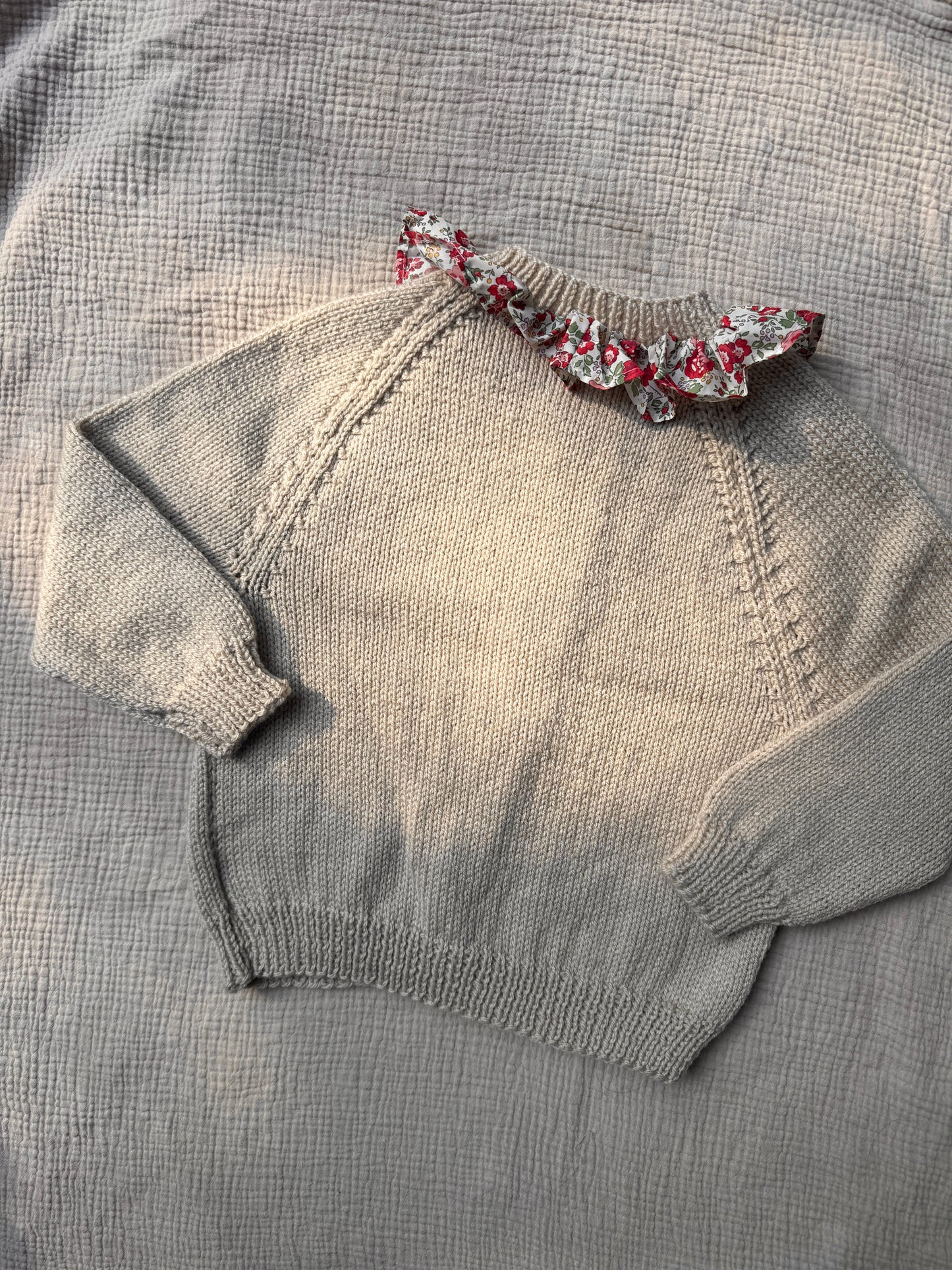 3-4 years parchment with liberty collar cardigan