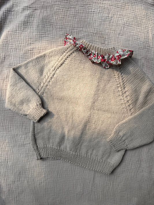 3-4 years parchment with liberty collar cardigan