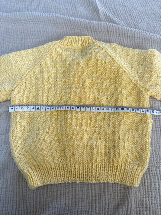 6-12months yellow cardigan