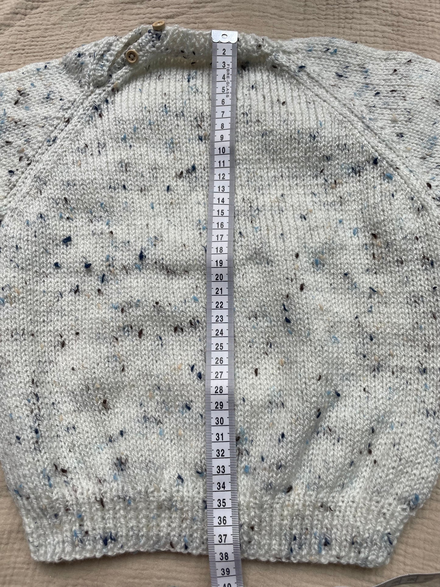 2-3 years neutral with blue flecks jumper