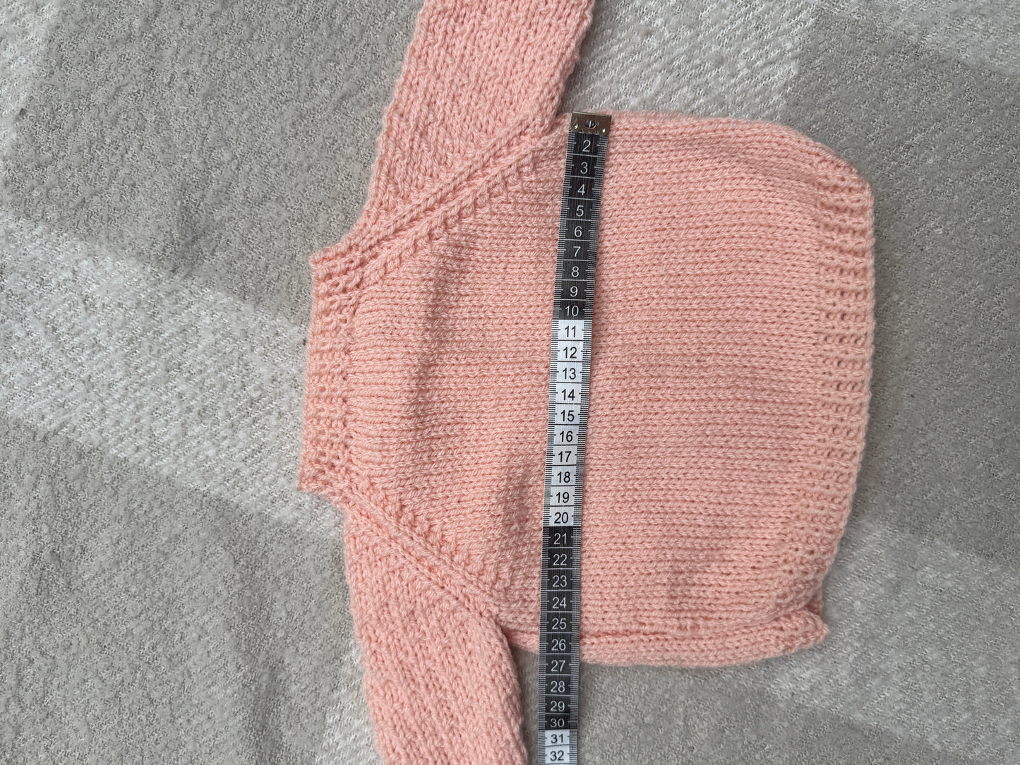 6-9m peach cardigan