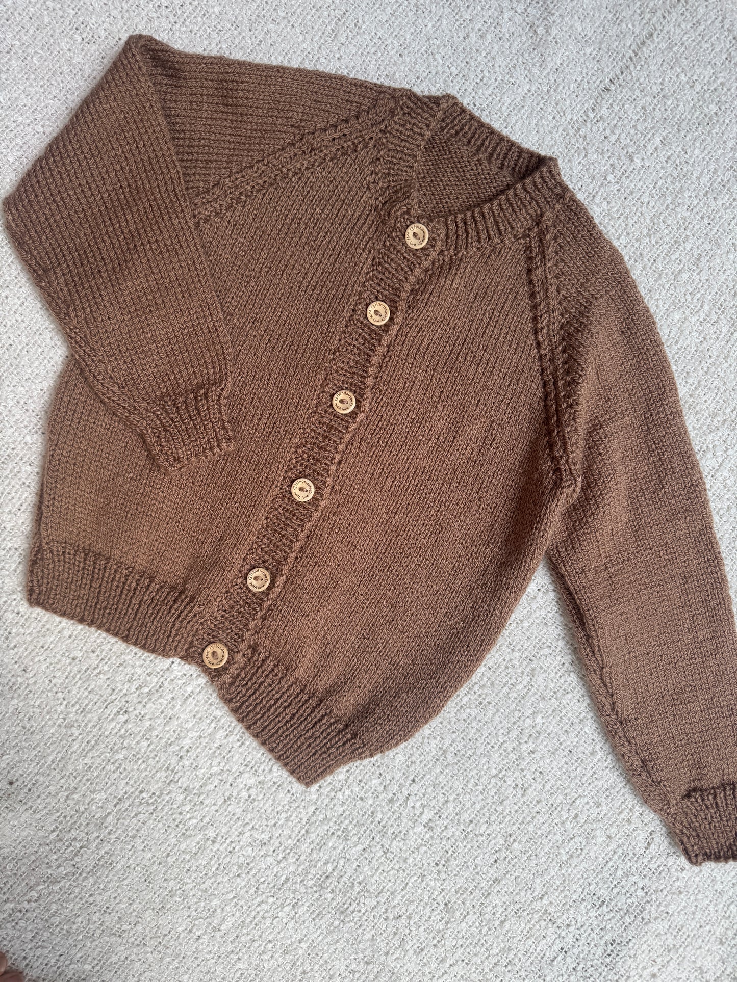 2-3 years mocha cardigan