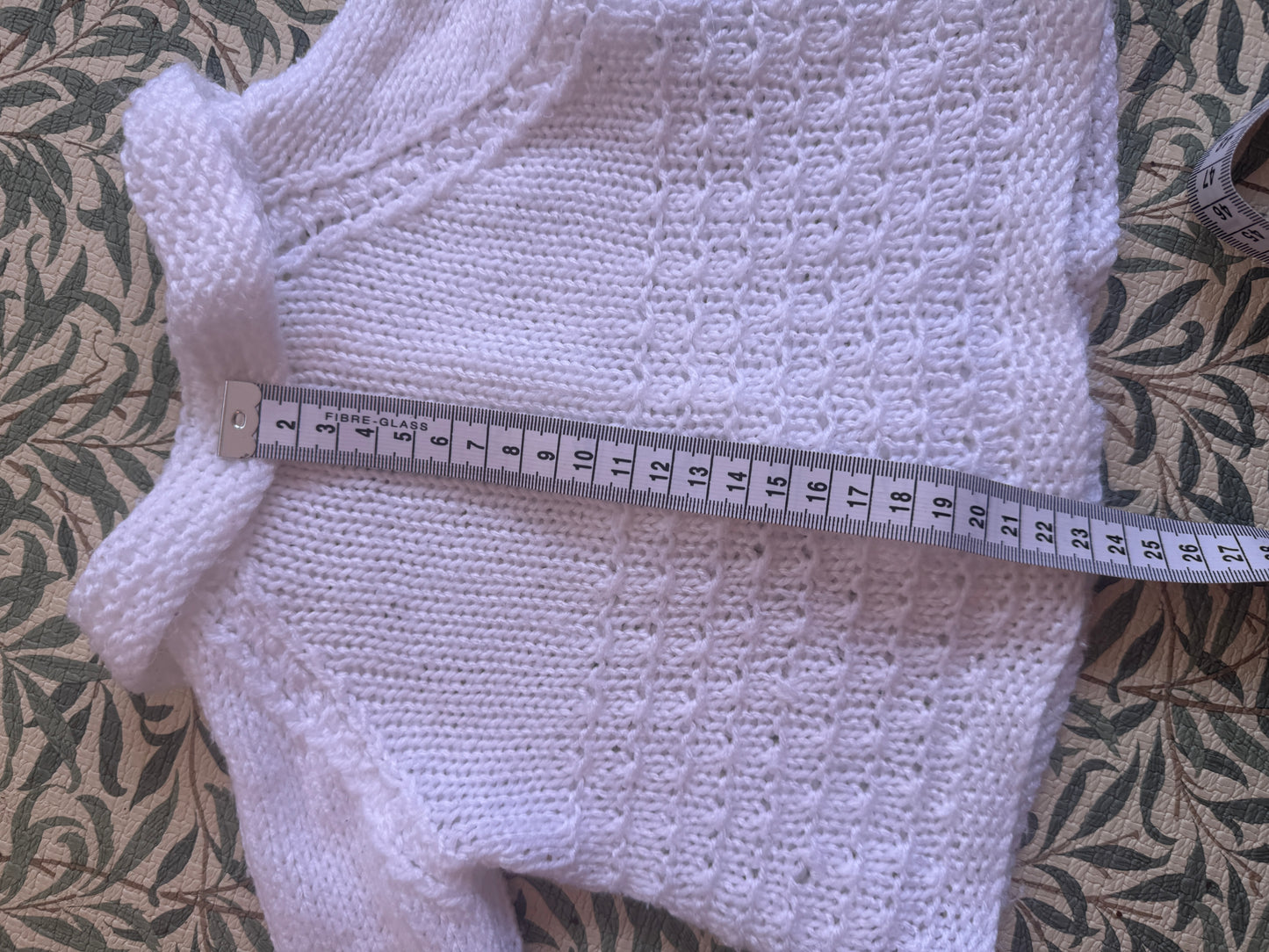 0-6m white cardigan
