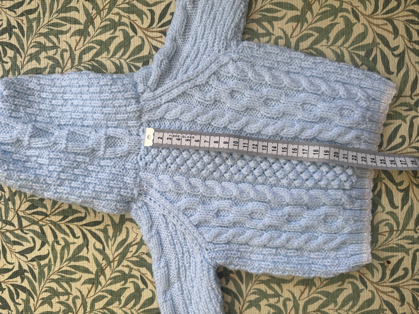 3-6m blue hooded cardigan