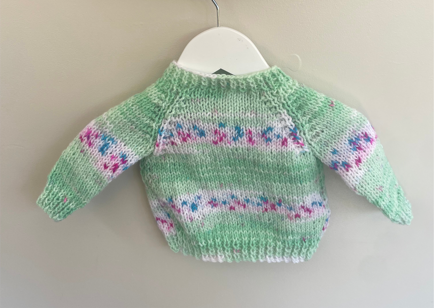 0-3 months multi Cardigan with matching medium jellycat jumper