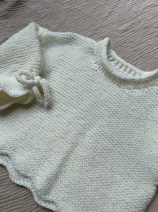 1-2 years boxy cream jumper