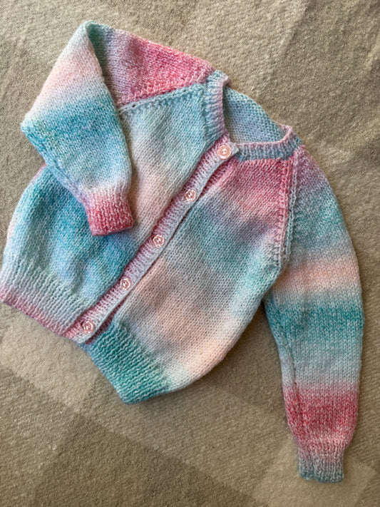 1-2 years rainbow cardiganp