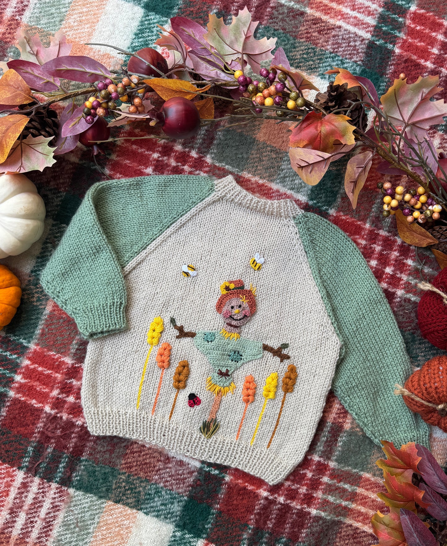 2-3 Years scarecrow cardigan