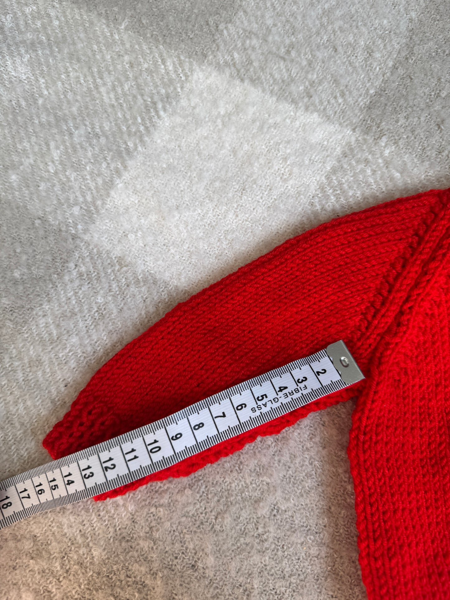 0-3m red cardigan