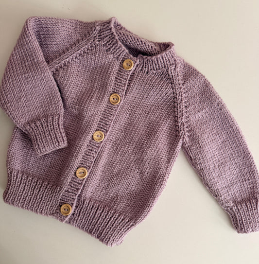 3-6m lilac cardigan