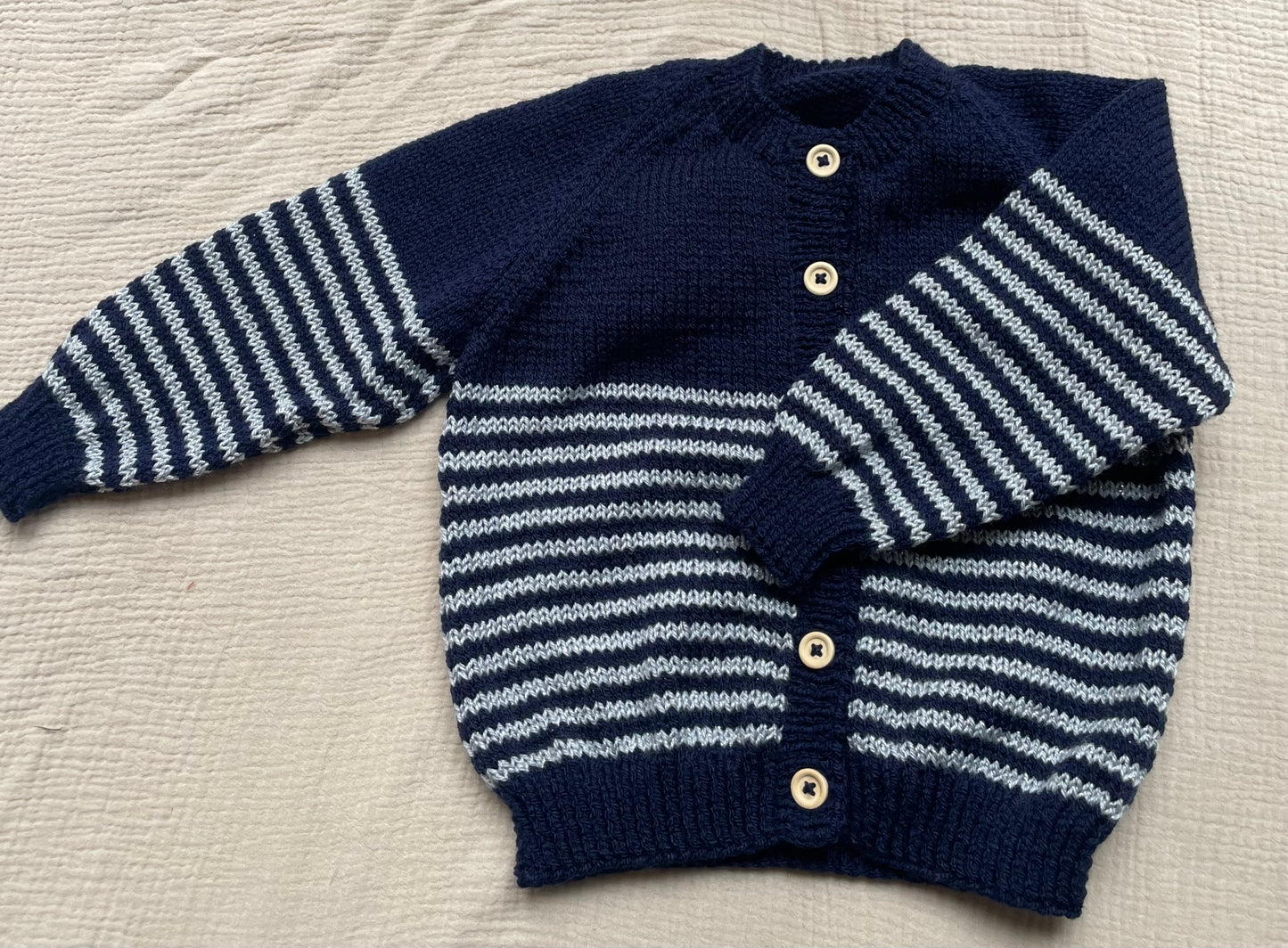 2-3 years midnight and grey cardigan with silver sparkles