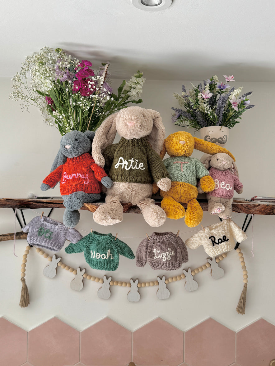 Knitted to order jelly cat jumper