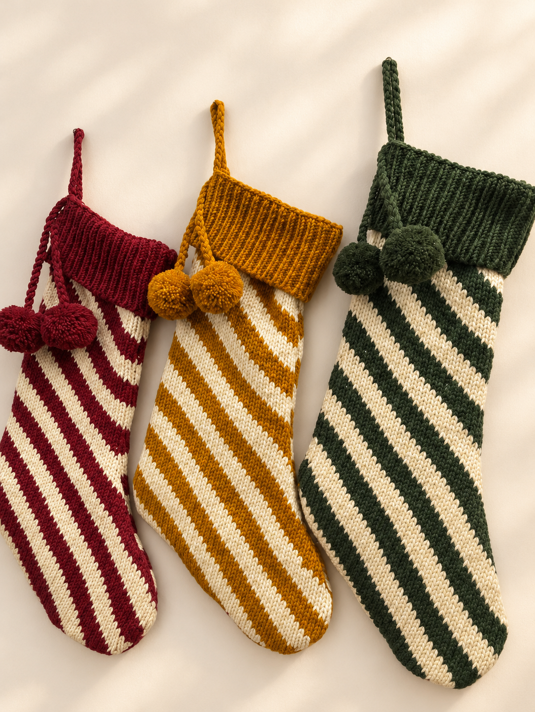 Pre-Order handknitted christmas stocking