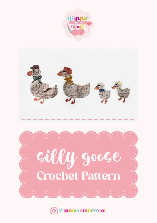 Silly Goose Applique Crochet Pattern