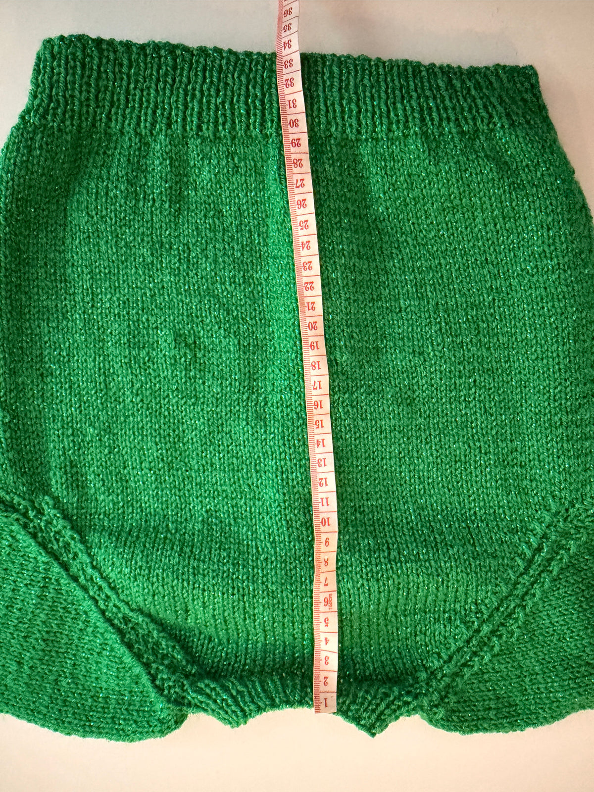 1-2 years green glitter cardigan (slight imperfection)