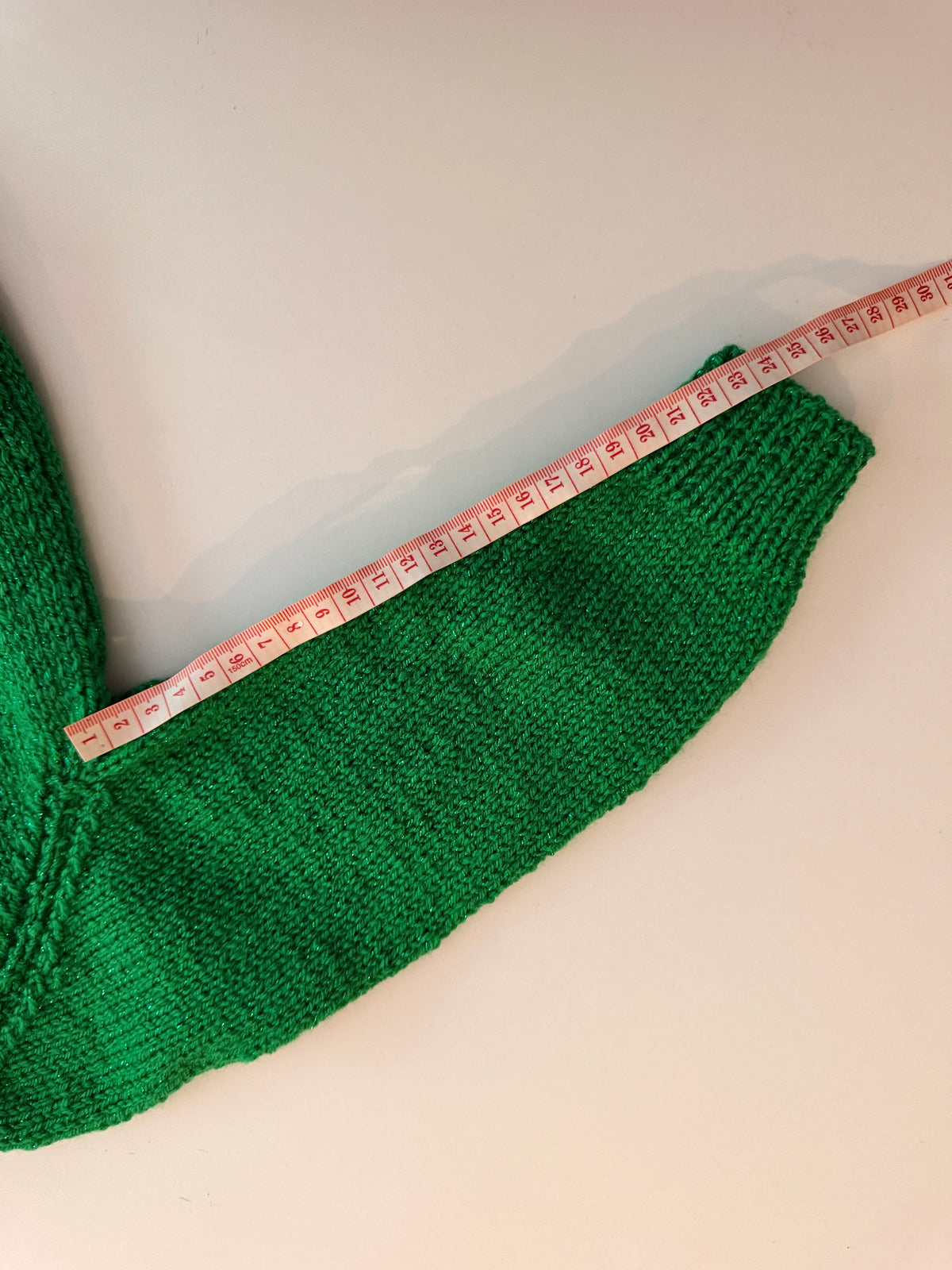 1-2 years green glitter cardigan (slight imperfection)