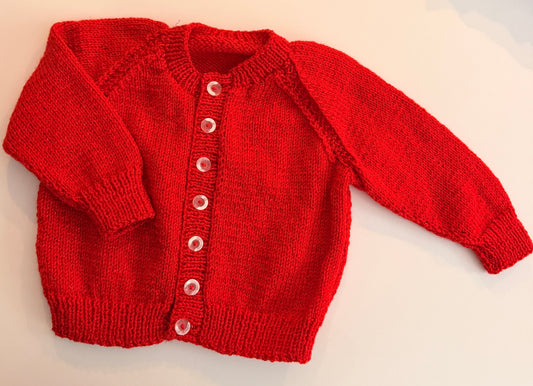 12-18m red glitter cardigan