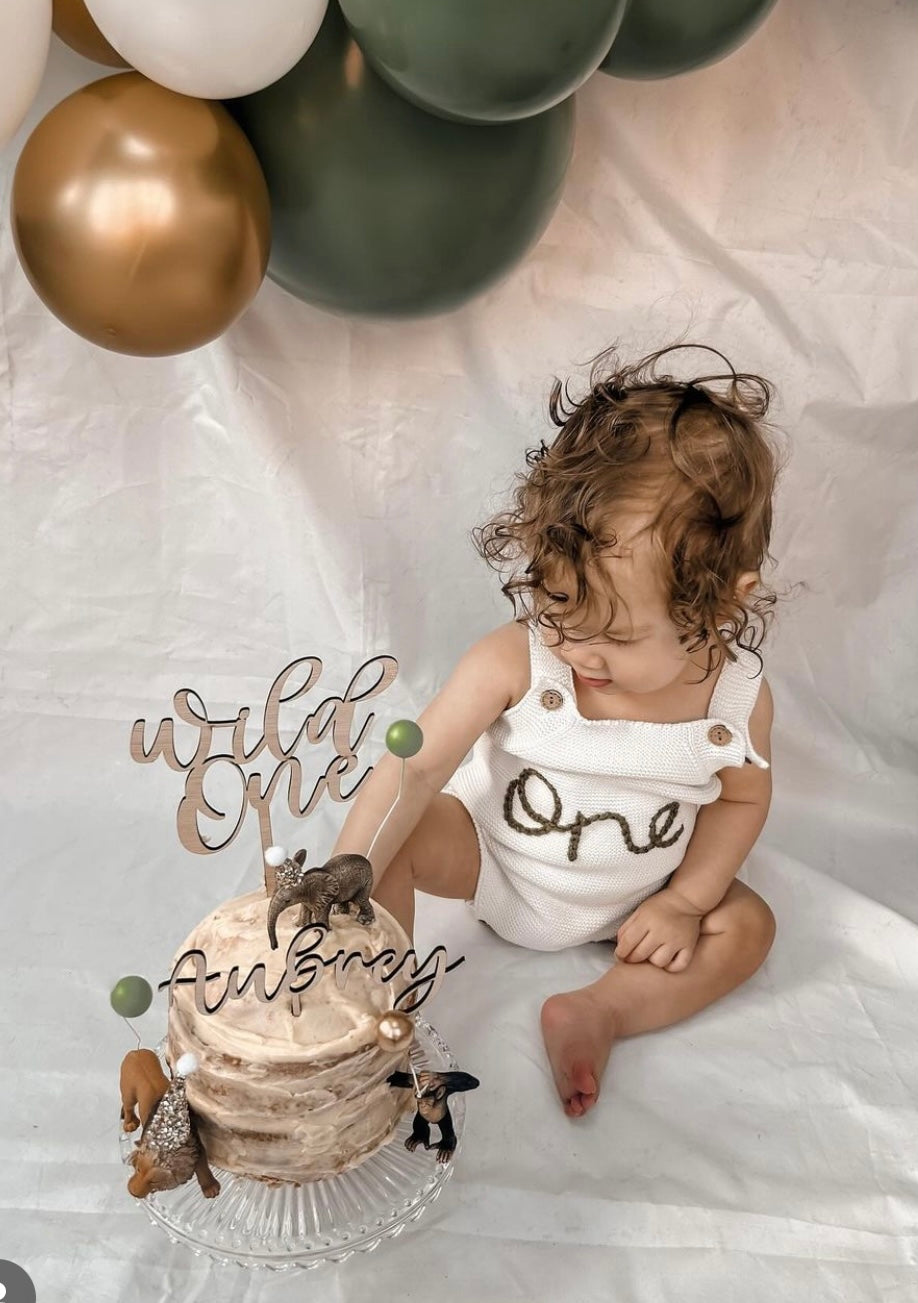 Personalised Knitted romper